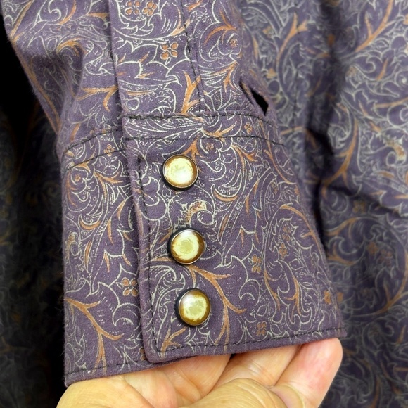 Rodeo Carte Men Western Long Sleeve Pearl Snap Shirt Sz XXL Cowboy Country Rodeo - Picture 3 of 14